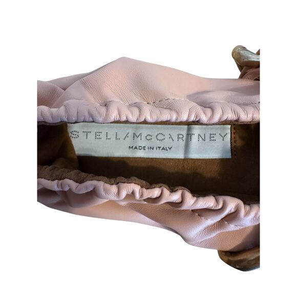 Stella McCartney Falabella Faux Leather Pink Chain Ballet Flats 38.5 - Picture 8 of 10